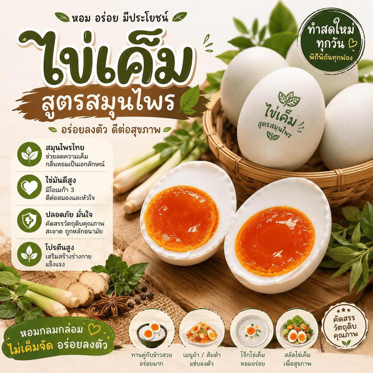 ไข่เค็ม สูตรสมุนไพร - Image 3