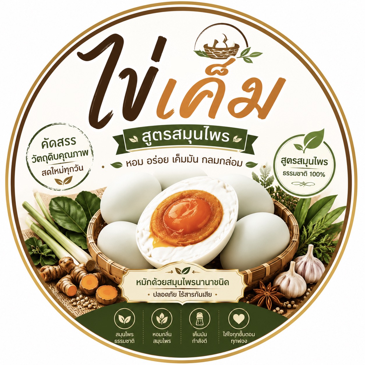 ไข่เค็ม สูตรสมุนไพร